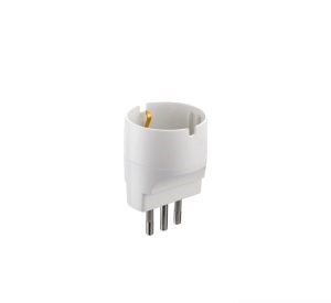 Adaptador salida schuko blanco – Electraline