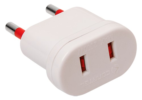Adaptador 6 A salida USA blanco – Conatel Contactum