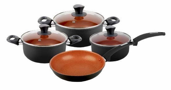 Batería de cocina Cuori Bronzi 7 piezas