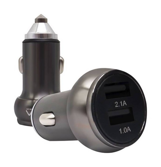 Cargador Treqa 12V/24V 3,1A dos USB