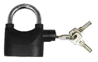 Candado con alarma, con bocina de 110 dB