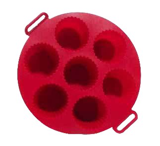 Molde acanalado para muffins de silicona