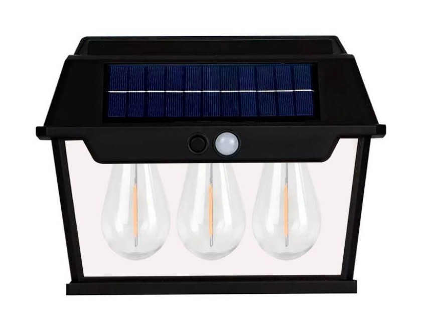 Foco LED solar de pared para exterior