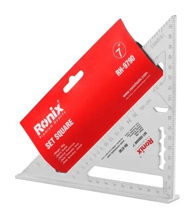 Escuadra triangular de aluminio 7" Ronix RH-9790