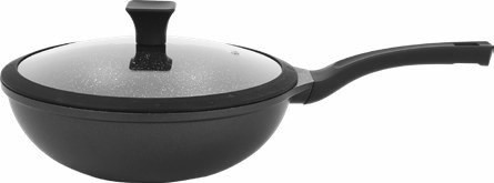 Wok Cuori Nero 28 cm